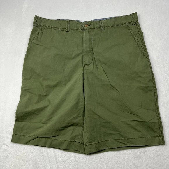 Polo Ralph Lauren Shorts Men 35 Green Relaxed Fit Chino Flat Front Outdoor - Picture 1 of 9